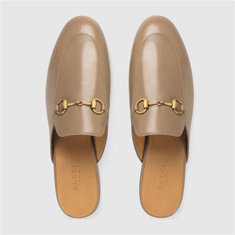 gucci leather slippers women's|gucci princetown leather slipper women.